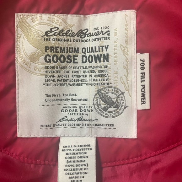 Eddie Bauer TALL Goose Down vest - Picture 6 of 13